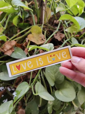 Love is love sticker
